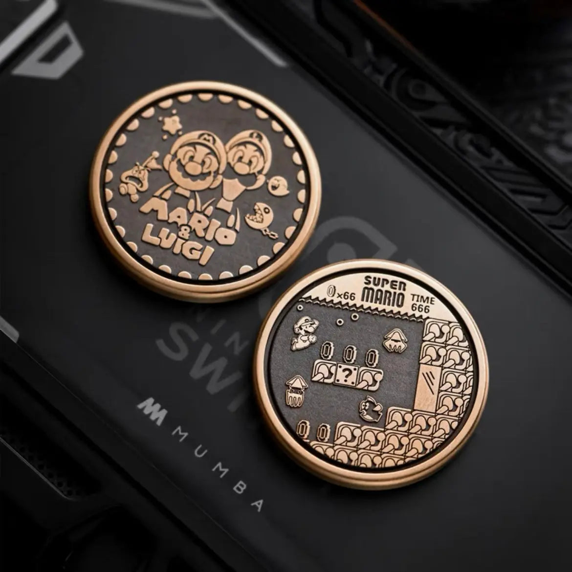ACEdc Mario Haptic Coins v2 (Stainless Steel / Bronze) ACEdc