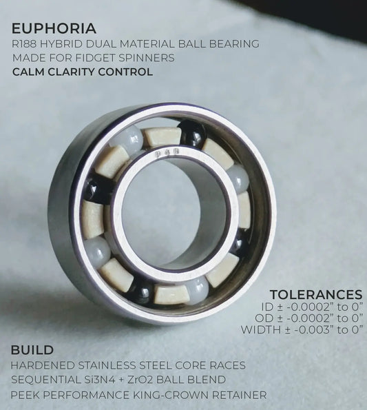 Euphoria - The First Dual Mixed R188 Ball Bearing for Spinners playforbeans