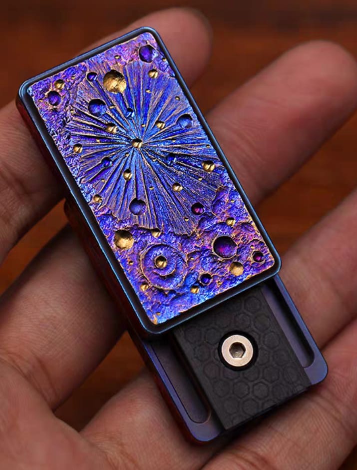 Starry Sky Limited Edition Titanium Alloy Push Brand EDC