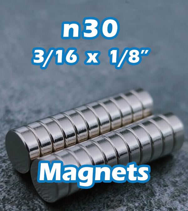 N30 Imperial Premium Neodymium Magnets - True Size!