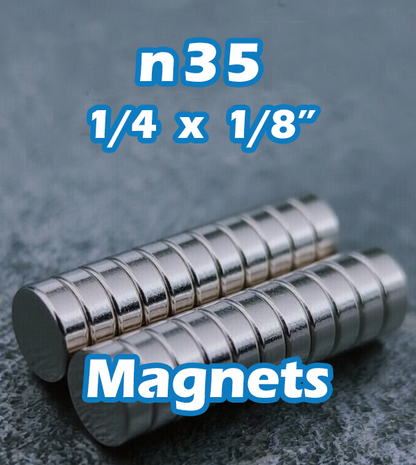 N35 Imperial Premium Neodymium Magnets - True Size!