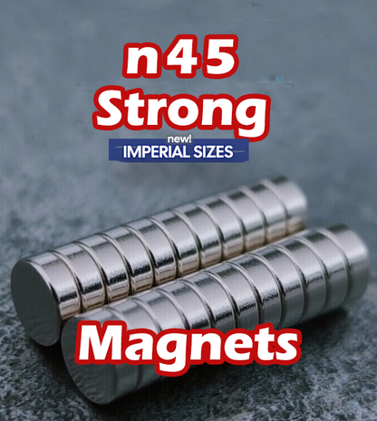 N45 Imperial Premium Neodymium Magnets - True Size!