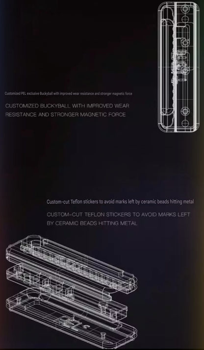 PELC TITA Mechanical Slider- Sandblasted Brushed Stainless Steel