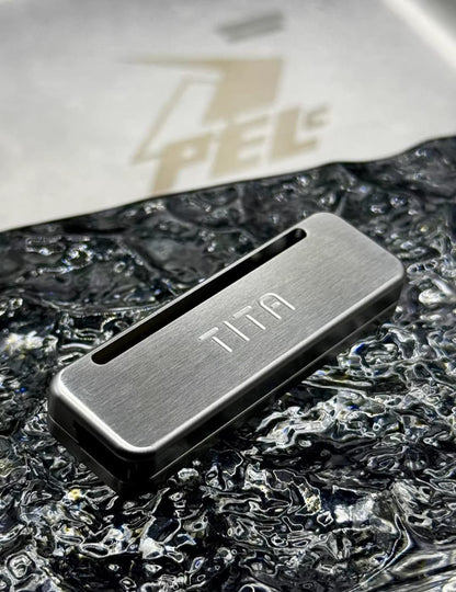 PELC TITA Mechanical Slider- Sandblasted Brushed Stainless Steel