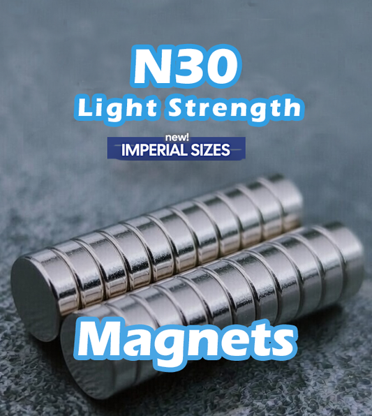 N30 Imperial Premium Neodymium Magnets - True Size!